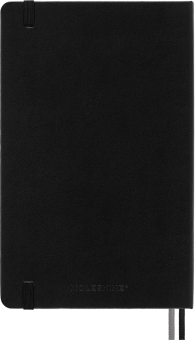картинка Записная книжка Moleskinе Classic Expanded (нелинованная), Large ( 13 х 21 см), 400 страниц, мягкая обложка,черная от магазина Молескинов