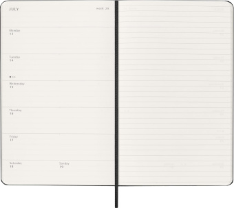 картинка Еженедельник Moleskine Classic 2026, Large (13x21 см), черный от магазина Молескинов