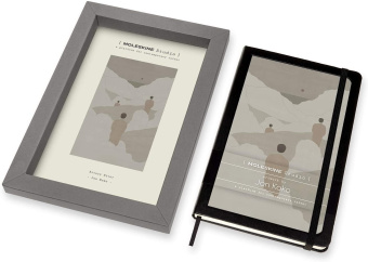картинка Записная книжка Moleskine Studio Collection (в линейку), JON KOKO, Large (13х21см), черная от магазина Молескинов
