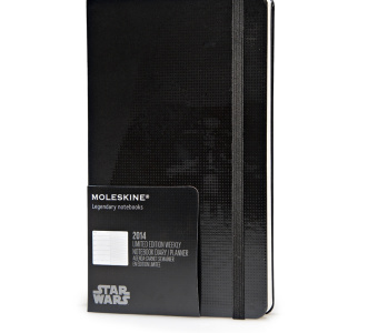 картинка Еженедельник Moleskine Star Wars (2014), Large (13х21см), черный от магазина Молескинов