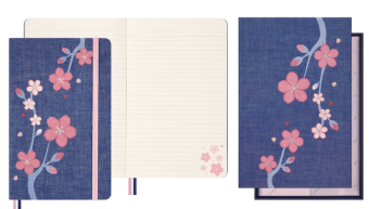 картинка Записная книжка Moleskine Limited Edition Sakura, Large (13x21см), в линию, в подарочной коробке от магазина Молескинов
