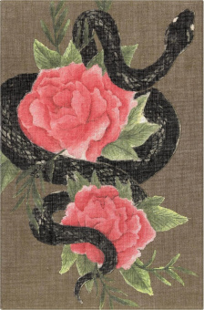 картинка Записная книжка Moleskine Limited Edition Snake Roses, Large (13x21см), в линейку, в подарочной упаковке от магазина Молескинов