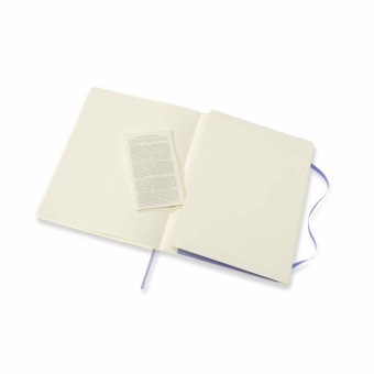 картинка Записная книжка Moleskine Classic Soft (мягкая обложка), нелинованная, XLarge (19х25 см), Голубая от магазина Молескинов