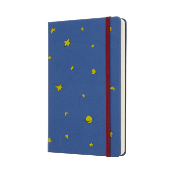 картинка Ежедневник Moleskine Le Petit Prince (2019), Large (13x21 см), синий от магазина Молескинов