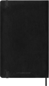 картинка Еженедельник  18 месяцев Moleskine Classic (мягкая обложка) (2026-2027), Large (13x21 см), черный от магазина Молескинов