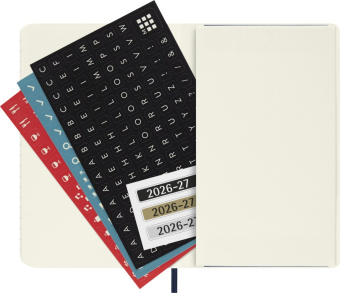 картинка Еженедельник 18 месяцев Moleskine Classic Soft  ( 2026-2027), Pocket (9x14 см),синий от магазина Молескинов
