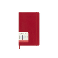 Ежедневник Moleskine Classic Soft (мягкая обложка), 2025, Large (13x21 см), красный