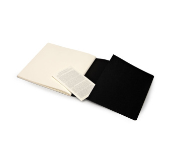 картинка Записная книжка Moleskine Cahier Squared (для рисунков), (19х19см), черная от магазина Молескинов