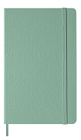 Записная книжка Moleskine Classic с цветным узором  (нелинованный), Large (13х21см), шалфейно зеленый
