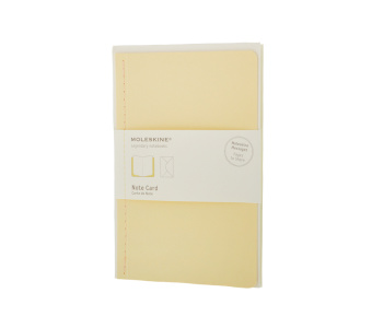 картинка Почтовый набор Moleskine Note Card (с конвертом), Large (11,5х17,5см), желтый от магазина Молескинов