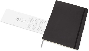 картинка Еженедельник Moleskine Classic Soft (мягкая обложка), (2021-2022), XLarge (19x25 см), черный от магазина Молескинов