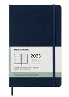 Еженедельник Moleskine Classic 2023, Large (13x21 см), синий