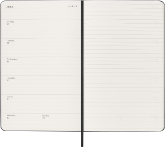 картинка Еженедельник 18месяцев Moleskine Classic (2026-2027), Large (13x21 см), черный от магазина Молескинов