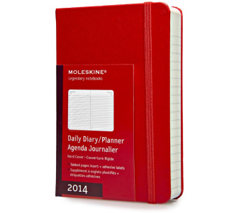 картинка Ежедневник Moleskine Classic (2014), Pocket (9x14см), красный от магазина Молескинов