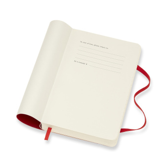 картинка Ежедневник Moleskine Classic Soft (2021), мягкая обложка, Pocket (9x14 см), красный от магазина Молескинов