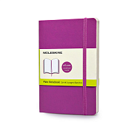 Записная книжка Moleskine Classic (нелинованная), Large (13х21см), темно-розовая, твердая обложка