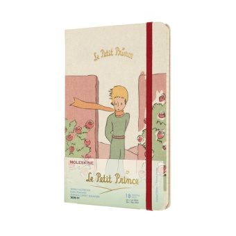 картинка Еженедельник Moleskine Le Petit Prince (2020-2021), Large (13x21), светло-серый от магазина Молескинов