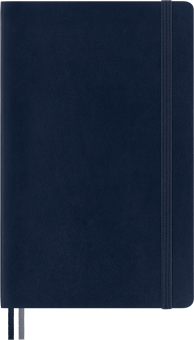 картинка Записная книжка Moleskine Classic Expanded (нелинованный), Large (13х21 см), 400 страниц, мягкая обложка, синяя от магазина Молескинов