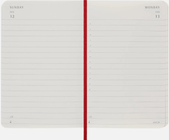 картинка Ежедневник Moleskine Classic Soft (мягкая обложка), 2026, Pocket (9x14 см), красный от магазина Молескинов