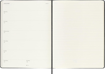 картинка Еженедельник Moleskine Classic 2026, XLarge (19x25 см), черный от магазина Молескинов