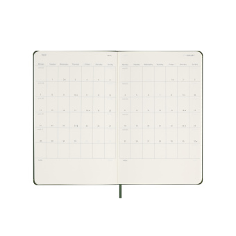 картинка Еженедельник Moleskine Classic 2025, Large (13x21 см), зеленый от магазина Молескинов