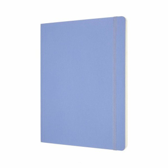картинка Записная книжка Moleskine Classic Soft (мягкая обложка), нелинованная, XLarge (19х25 см), Голубая от магазина Молескинов