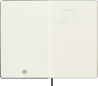 картинка Еженедельник 18 месяцев Moleskine Classic (гориз.2026-2027), Large (13x21 см), черный от магазина Молескинов
