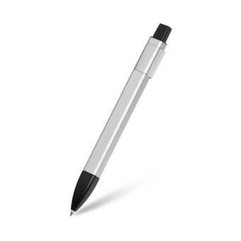 картинка Шариковая ручка Moleskine Pro Click 1,0 мм, металл, серебристая от магазина Молескинов