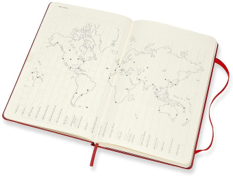 картинка Еженедельник Moleskine Classic 2022, Large (13x21 см), красный от магазина Молескинов