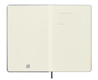 картинка Записная книжка Moleskine Classic (нелинованная), Large (13х21см), синяя от магазина Молескинов