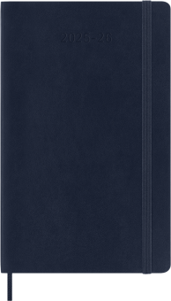 картинка Еженедельник 18 месяцев Moleskine Classic 2025 - 2026, Large (13x21 см), мягкая обложка, синий от магазина Молескинов