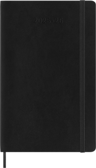 картинка Ежедневник 18 месяцев Moleskine Classic 2025 - 2026, Large (13x21 см), мягкая обложка, черный от магазина Молескинов