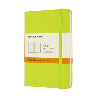 картинка Записная книжка Moleskine Classic (в линейку), Pocket (9x14см), салатовая от магазина Молескинов