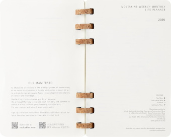 картинка Еженедельник Moleskine Spiral Soft (в мягкой обложке) 2026, Large (13x21 см), черный от магазина Молескинов