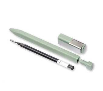 картинка Ручка-роллер Moleskine Plus (0,7 мм), зеленая от магазина Молескинов