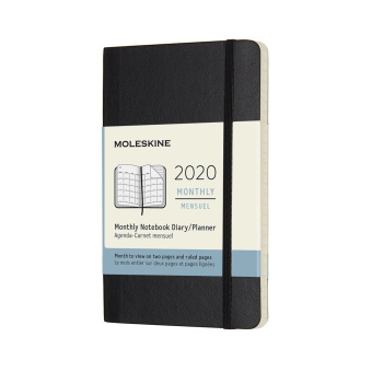 картинка Планинг Moleskine Classic Soft (2020), Pocket (9x14 см), черный от магазина Молескинов