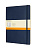картинка Записная книжка  Moleskine Classic Soft(мягкая обложка), в линейку, XLarge (19х25см), синяя от магазина Молескинов