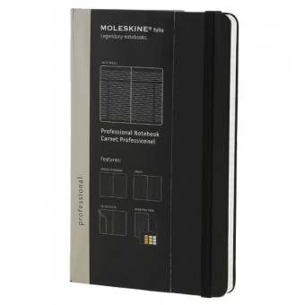 картинка Записная книжка Moleskine Professional, Large (13х21см), черный от магазина Молескинов