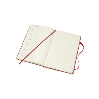 картинка Еженедельник Moleskine Classic (2019-2020), Large (13x21 см), красный от магазина Молескинов