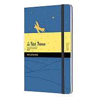 Ежедневник Moleskine Le Petit Prince Planet (2022), Large (13x21 см), синий