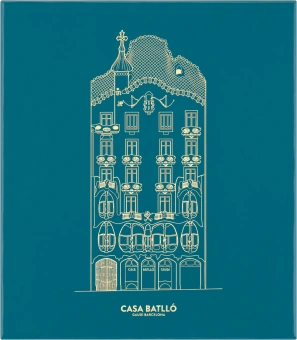 картинка Набор Moleskine Limited Edition Casa Batllo (записная книжка, в линейку, Large (13x21), голубая и шариковая ручка Kaweco, синяя) от магазина Молескинов