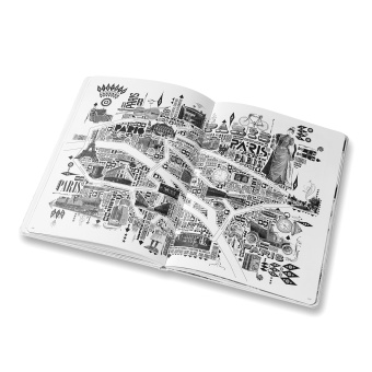 картинка Книга Moleskine,"Городские карты и истории современников 19 века", (21х30см) от магазина Молескинов