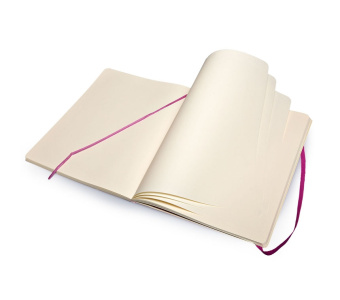 картинка Записная книжка Moleskine Classic Soft (нелинованная), Large (13х21см), темно-розовая от магазина Молескинов