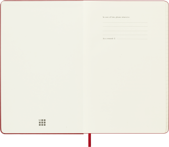 картинка Еженедельник 18 месяцев Moleskine Classic ( 2026-2027),  Large (13x21 см),   красный от магазина Молескинов