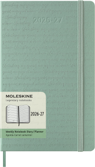 картинка Еженедельник 18 месяцев Moleskine Classic Блокнот с цветным узором ( тиснение ) ( 2026-2027), Large (13x21 см) от магазина Молескинов