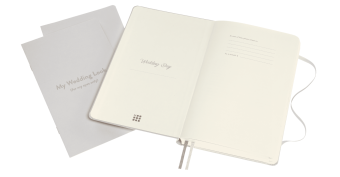 картинка Записная книжка Moleskine Passion Wedding Journal, Large (13x21см), белая от магазина Молескинов