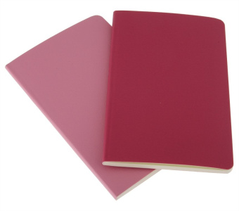 картинка Записная книжка Moleskine Volant (нелинованная, 2 шт.), Pocket (9х14см), розовая от магазина Молескинов