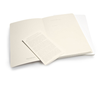 картинка Записная книжка Moleskine Volant (нелинованная, 2 шт.), Pocket (9х14см), белая от магазина Молескинов