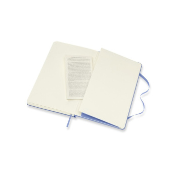 картинка Записная книжка Moleskine Classic (нелинованная), Large (13х21см), Голубая (гортензия) от магазина Молескинов