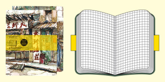 картинка Записная книжка Moleskine Cover Art ( Chinese Market, в клетку, 2 шт.) Letter (21,5х28см), разноцвтная от магазина Молескинов